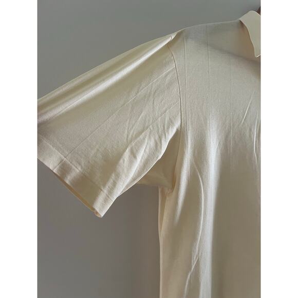 Enro Cotton Mist Cotton Blend Golf Polo Pale Yellow Size Medium JL - Picture 6 of 9